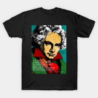 Ludwig Van Beethoven Inspirational Quote T-Shirt